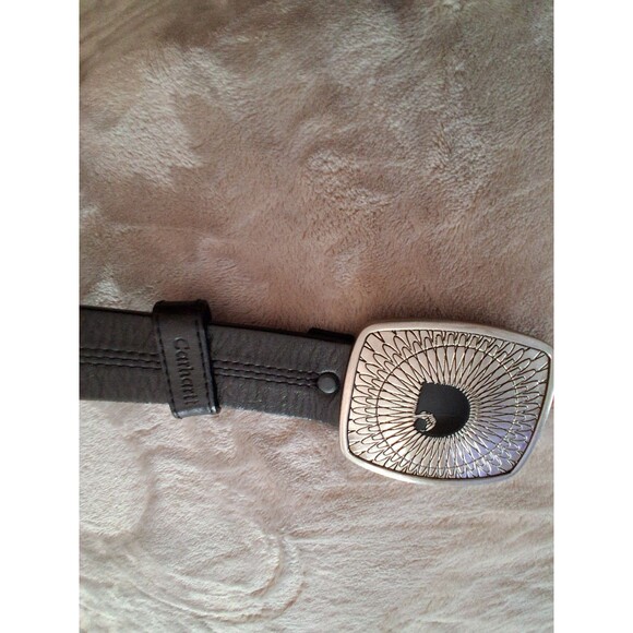 Carhartt - Women\'s Size S Small Cowhide Genuine Leather Belt Black Excellent main image 7